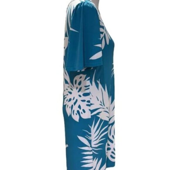 NWT Alexander + Oak Blue Size S Bust 38" Length 36" 93" Polyester 7% spandex - Picture 7 of 7